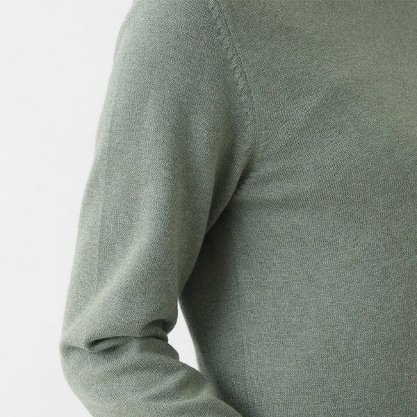 オーガニックコットン ニットタートルネック