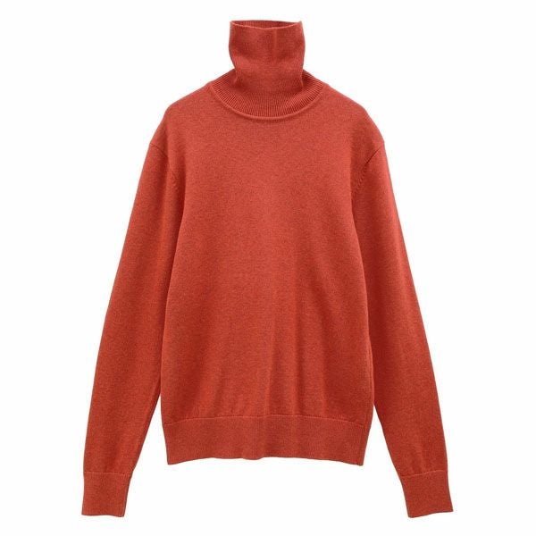 オーガニックコットン ニットタートルネック