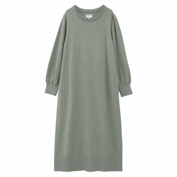 オーガニックコットン ニットシンプルワンピース