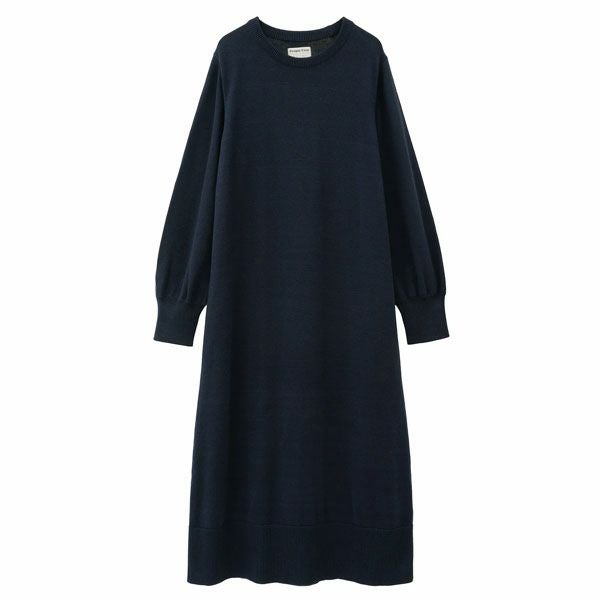 オーガニックコットン ニットシンプルワンピース