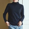 オーガニックコットン ダブルガーゼ オフタートルネック