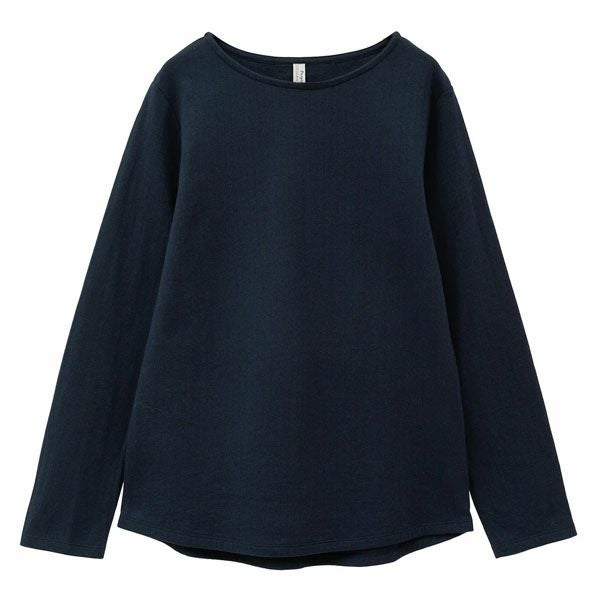 オーガニックコットン ダブルガーゼ ボートネック