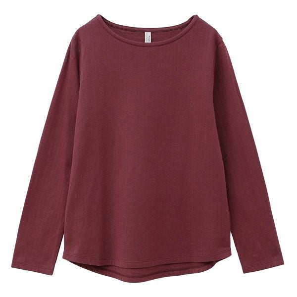 オーガニックコットン ダブルガーゼ ボートネック