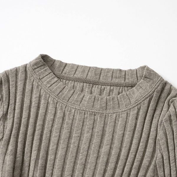 オーガニックコットン＆ヤク フォレストグレイ クループルオーバー