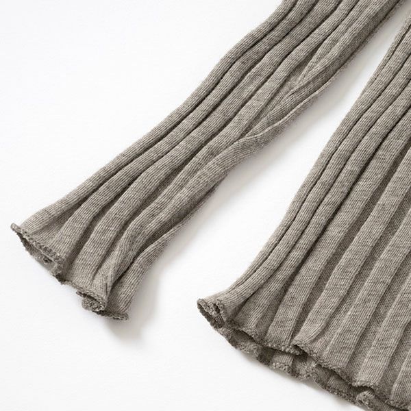 オーガニックコットン＆ヤク フォレストグレイ タートルプルオーバー