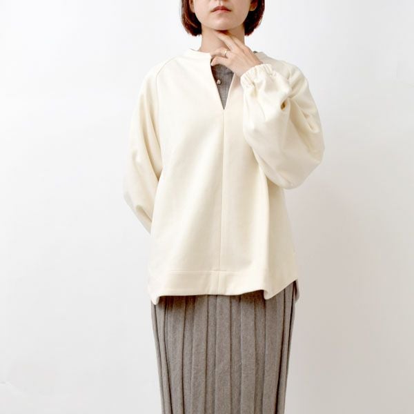 オーガニックコットン モクロディ キーネックプルオーバー