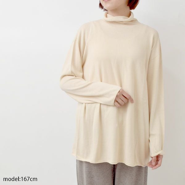 オーガニックコットン ニットタートルプルオーバー