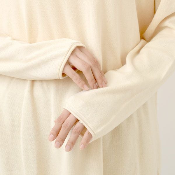 オーガニックコットン ニットタートルプルオーバー