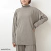 オーガニックコットン＆ヤク フォレストグレイ ニットタートルプルオーバー