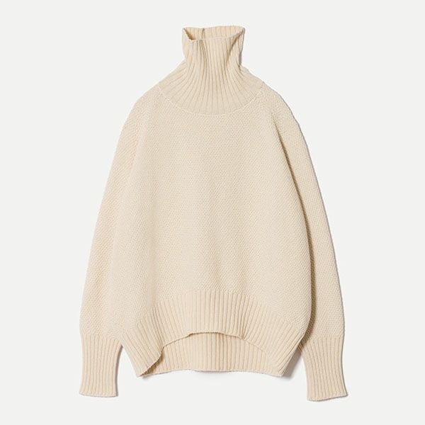 オーガニックコットン 鹿の子 ビッグタートルセーター