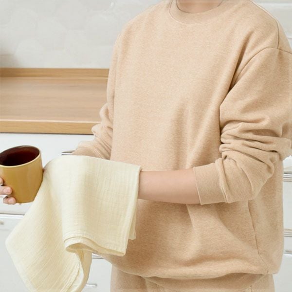 オーガニックコットン 裏起毛あったか スウェットシャツ