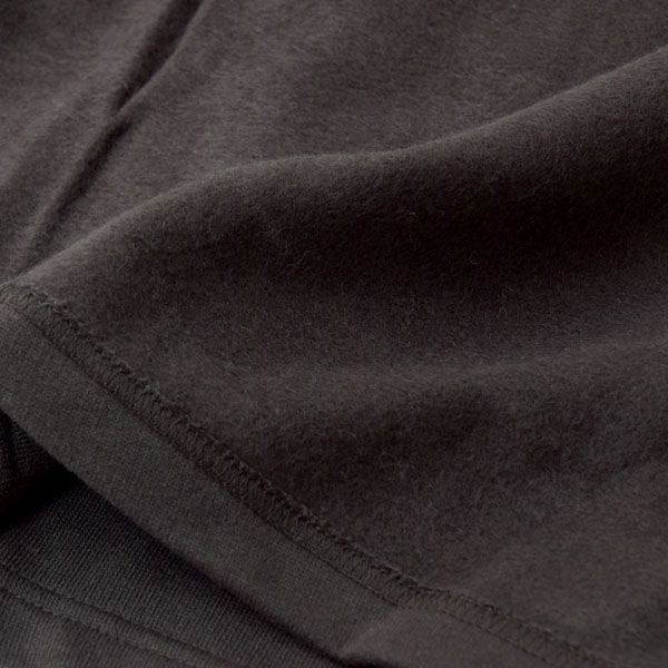 オーガニックコットン 裏起毛 フォールデッドネックトップ