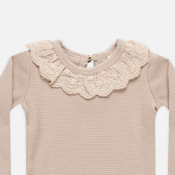 オーガニックコットン ベビー ラッフルカラーボディ