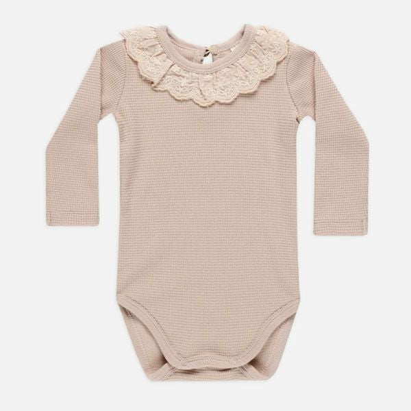 オーガニックコットン ベビー ラッフルカラーボディ