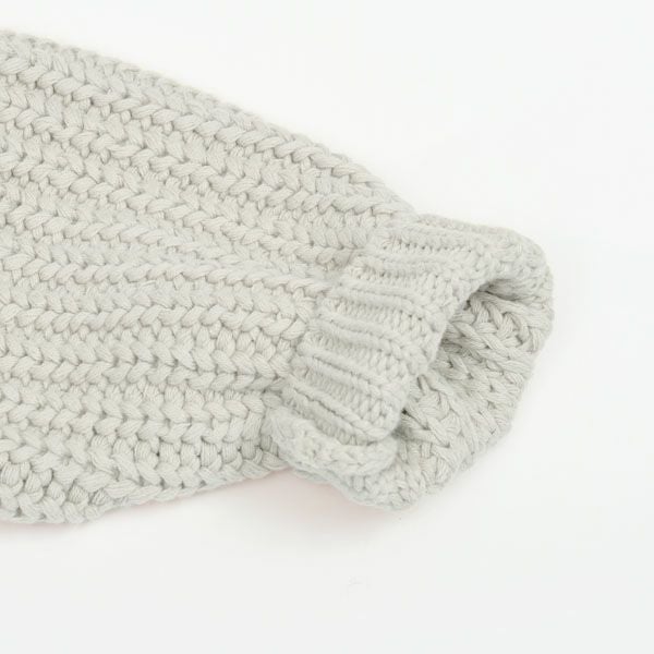 オーガニックコットン ベビー チャンキーニット ジャンプスーツ(長袖)