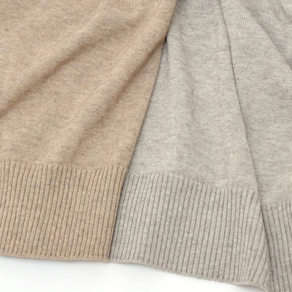 オーガニックコットン＆ヤク モックネックベスト