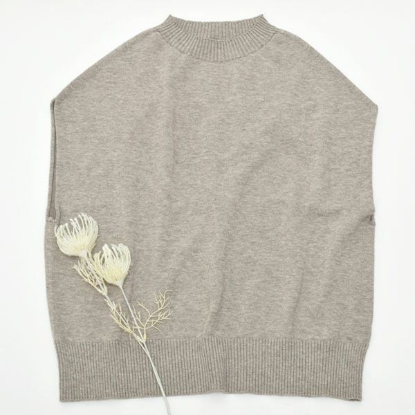 オーガニックコットン＆ヤク モックネックベスト