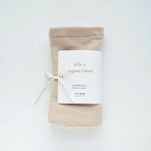 オーガニックコットン 裏シルク ネックウォーマー
