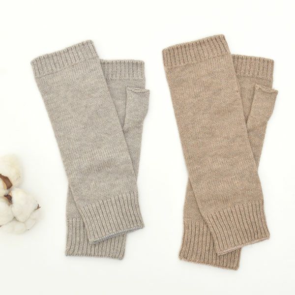 オーガニックコットン＆ヤク 縫い目のないハンドウォーマー