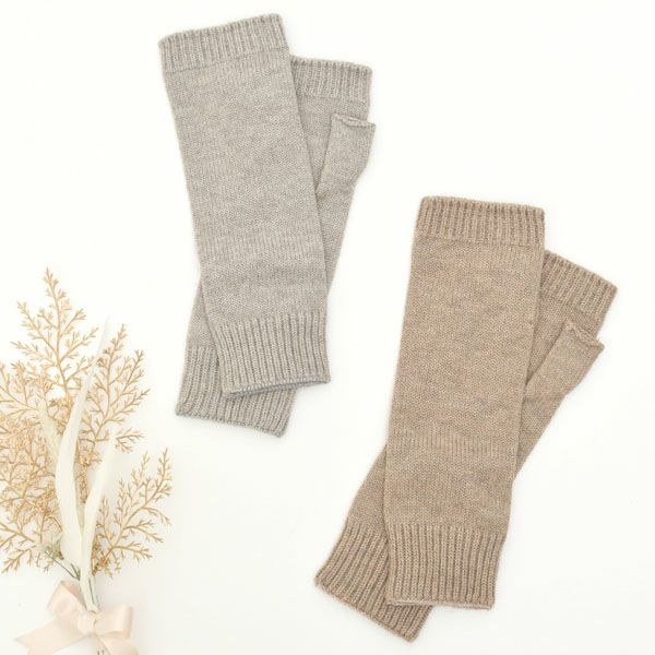 オーガニックコットン＆ヤク 縫い目のないハンドウォーマー