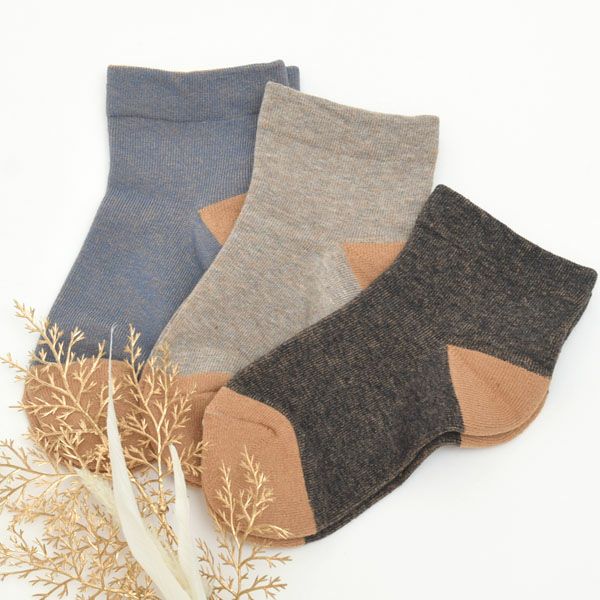 オーガニックコットン 配色ソックスMサイズ