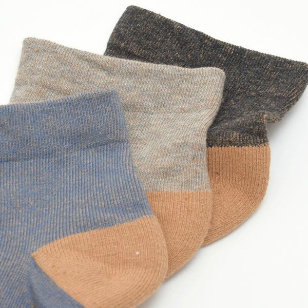 オーガニックコットン 配色ソックスMサイズ