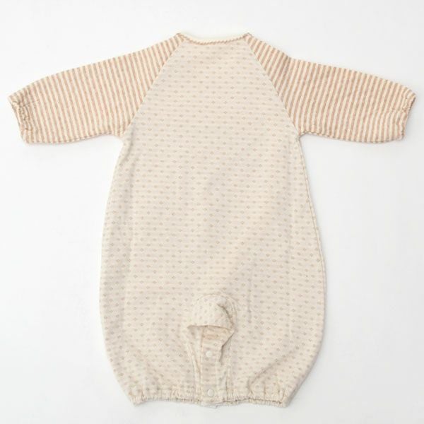 オーガニックコットン ベビー 接結ドレスオール