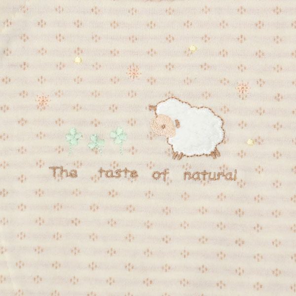 オーガニックコットン ベビー 接結ひつじカバーオール