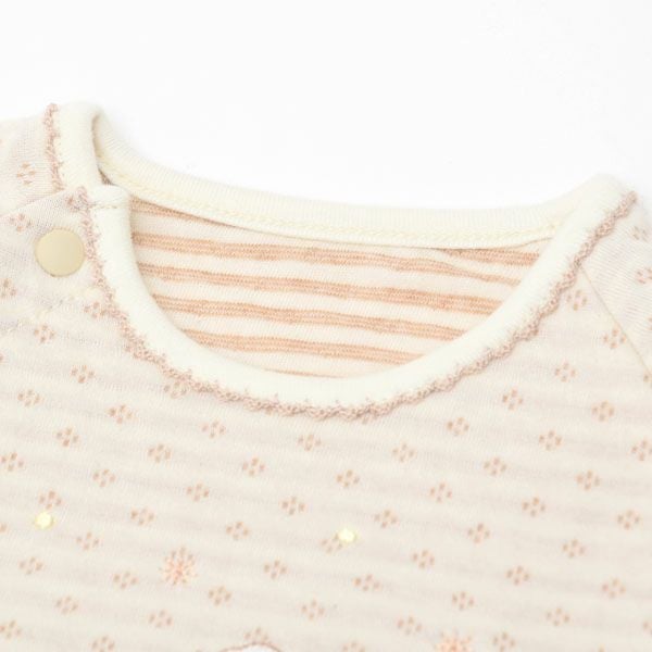 オーガニックコットン ベビー 接結ひつじカバーオール