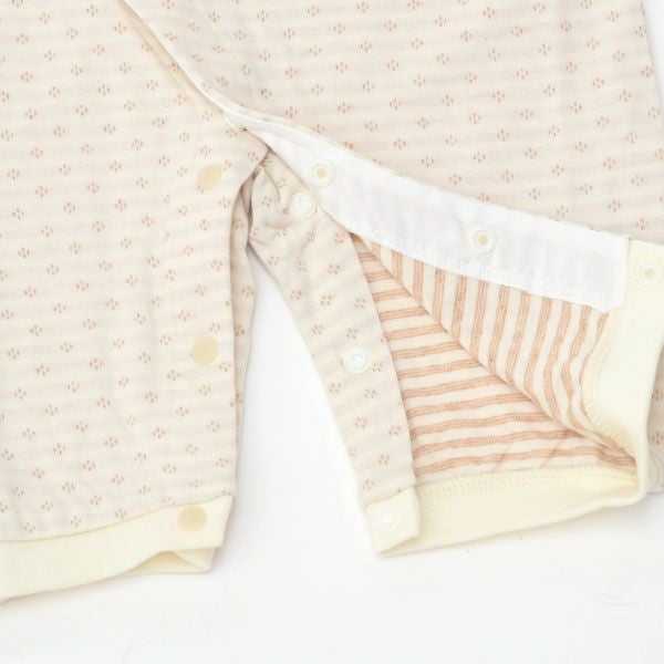 オーガニックコットン ベビー 接結ひつじカバーオール