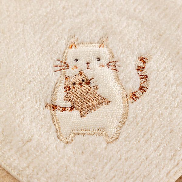 オーガニックコットン ベビー【ママだっこ】タオルハンカチ