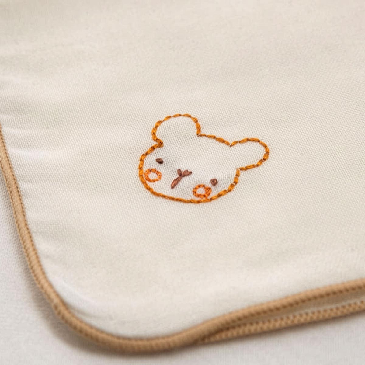 オーガニックコットン ベビー【刺しゅう】ガーゼ ハンカチ