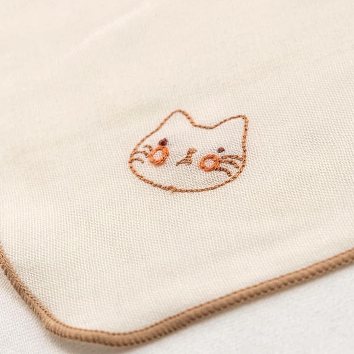 オーガニックコットン ベビー【刺しゅう】ガーゼ ハンカチ