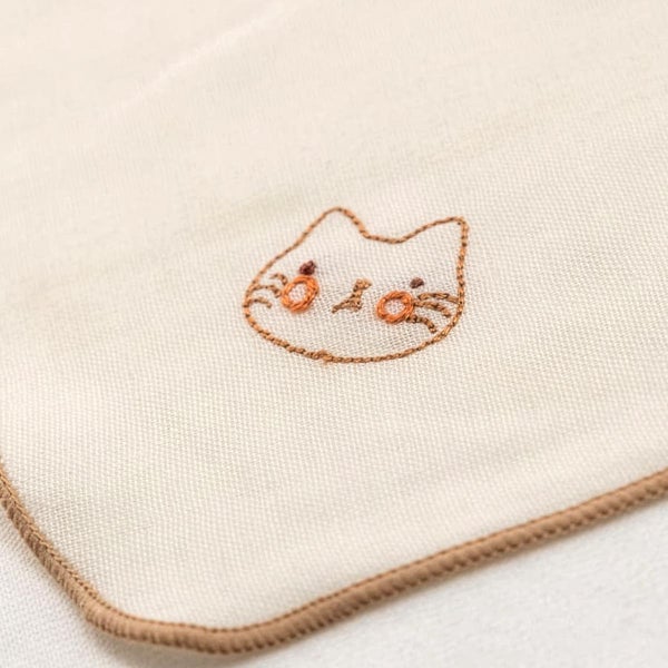 オーガニックコットン ベビー【刺しゅう】ガーゼ ハンカチ