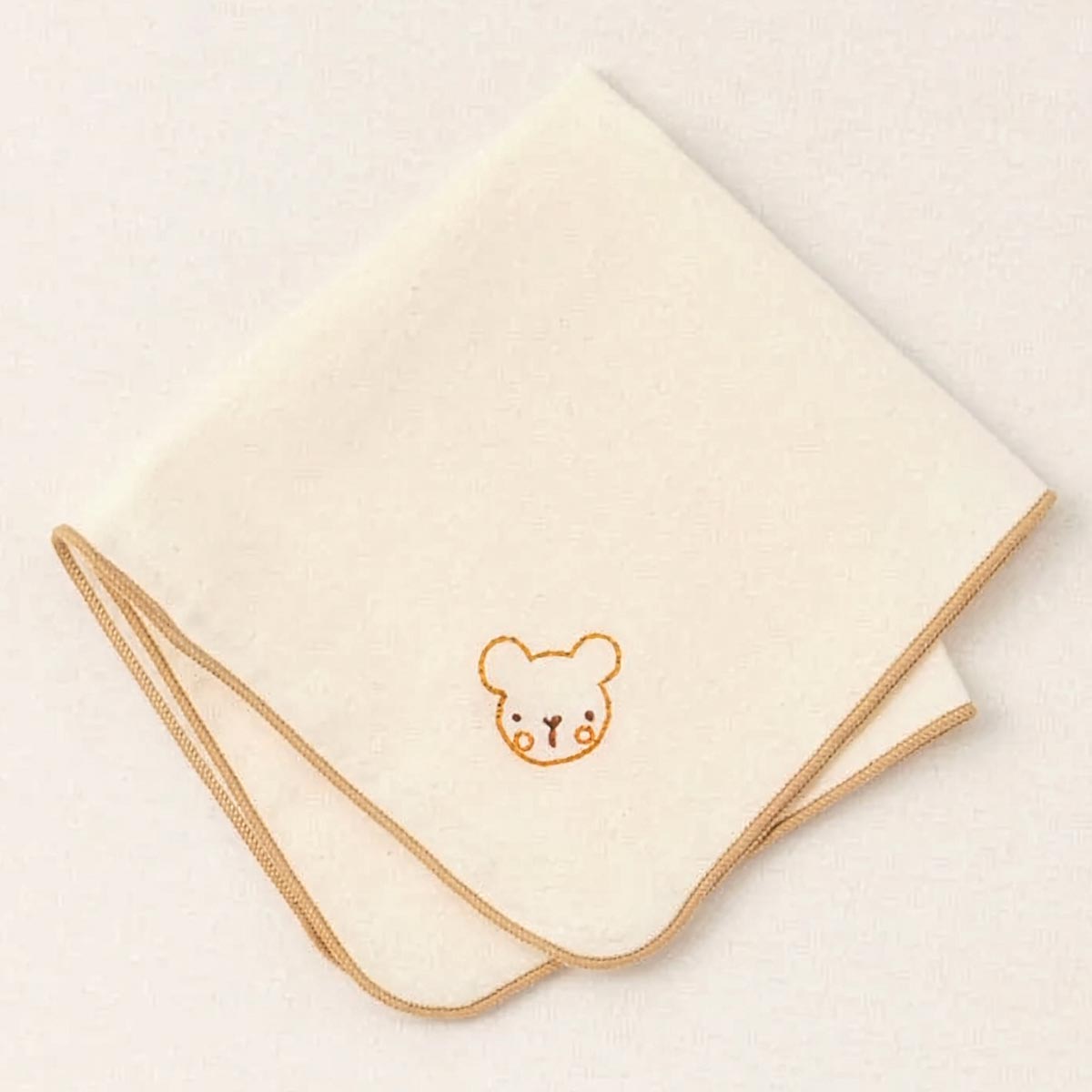 オーガニックコットン ベビー【刺しゅう】ガーゼ ハンカチ