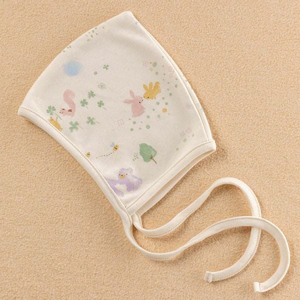 オーガニックコットン ベビー【夢みる森】スムース ボンネット