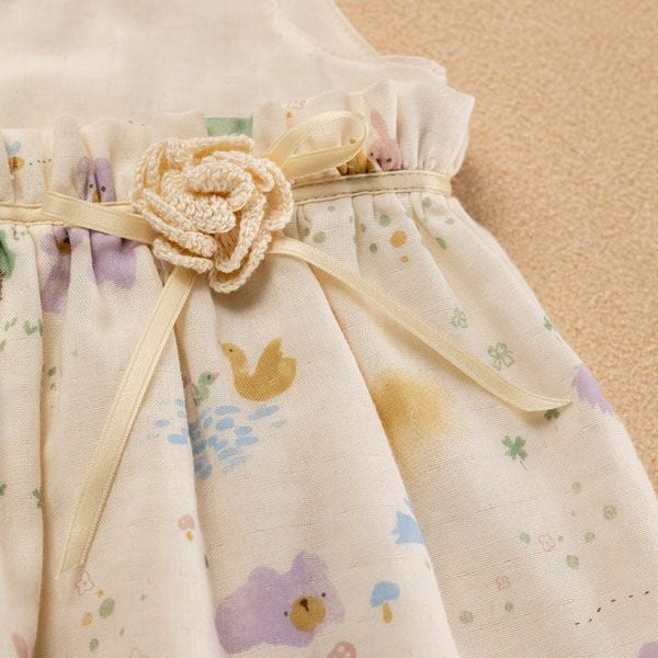 オーガニックコットン ベビー【夢みる森】ダブルガーゼ ドレス