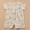 オーガニックコットン ベビー【夢みる森】ダブルガーゼ ロンパース