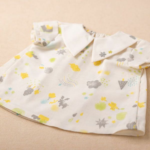 オーガニックコットン ベビー【ミントの森】ダブルガーゼ セットアップ