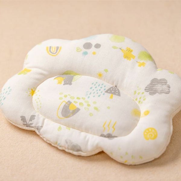 オーガニックコットン ベビー【ミントの森】ダブルガーゼ まくら