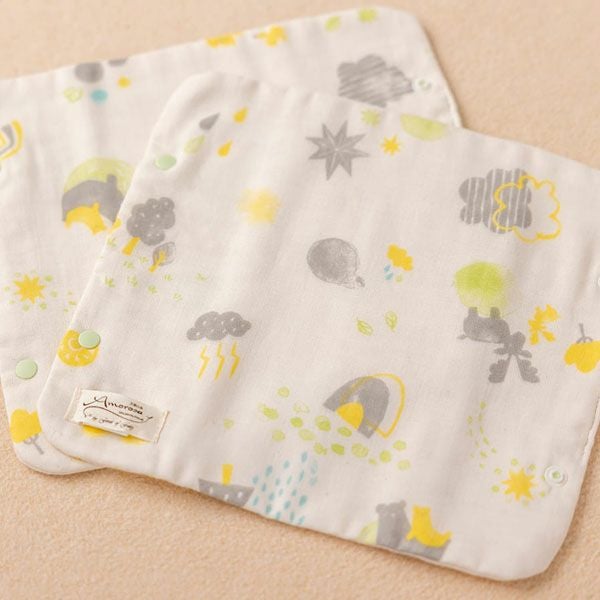 オーガニックコットン ベビー【ミントの森】ダブルガーゼ ベルトカバー