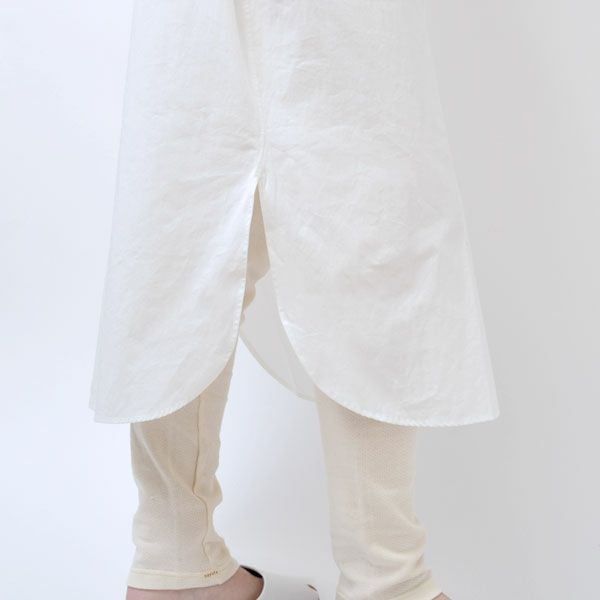 オーガニックコットン ポプリン コクーンシャツワンピース