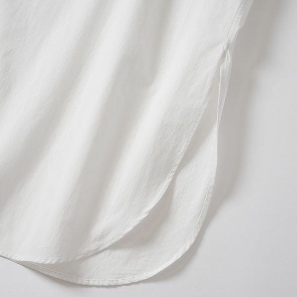 オーガニックコットン ポプリン コクーンシャツワンピース