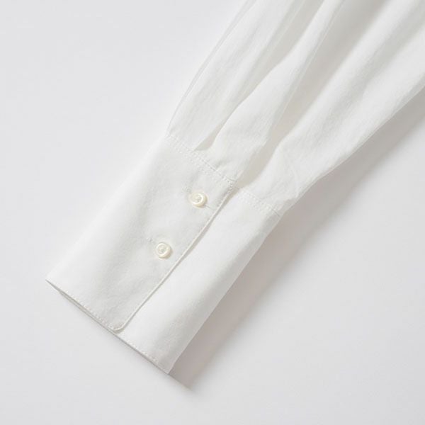 オーガニックコットン ポプリン コクーンシャツワンピース