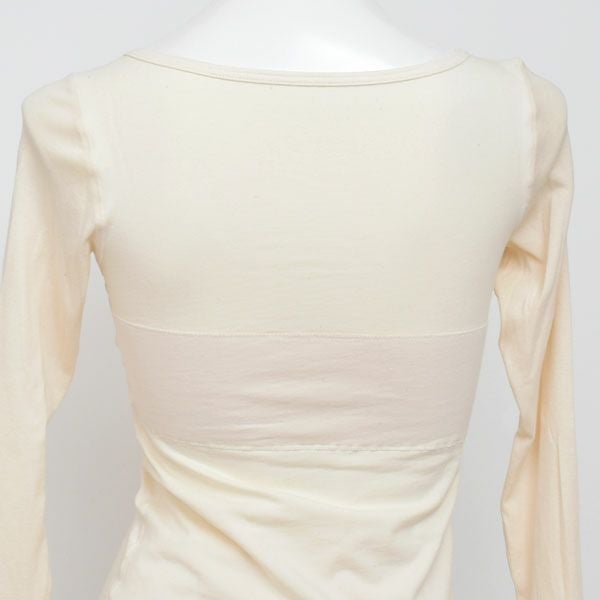 オーガニックコットン カップ付9分袖プルオーバー