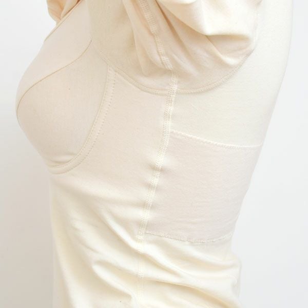 オーガニックコットン カップ付9分袖プルオーバー