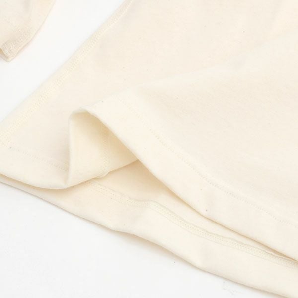 オーガニックコットン カップ付9分袖プルオーバー