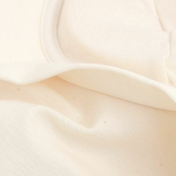 オーガニックコットン カップ付9分袖プルオーバー