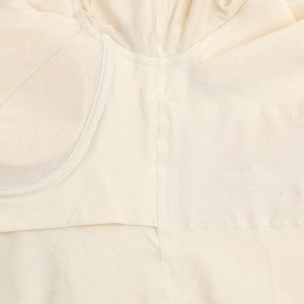 オーガニックコットン カップ付9分袖プルオーバー