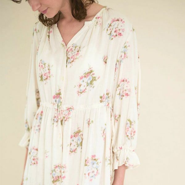 オーガニックコットン プリムローズ サイドリボンワンピース